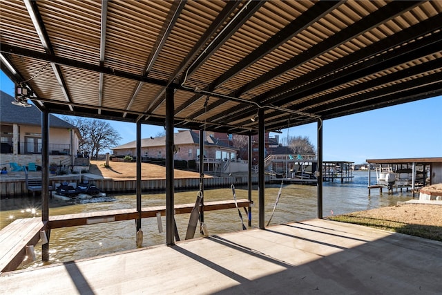 111 Hickory Creek Cir, Gun Barrel City, TX 75156 - dock area featuring a water view and boat lift