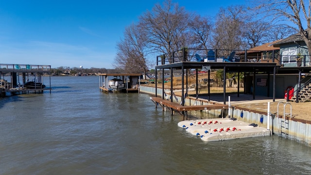111 Hickory Creek Cir, Gun Barrel City, TX 75156 - dock with a water view and stairway