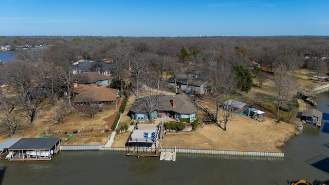 111 Hickory Creek Cir, Gun Barrel City, TX 75156 - aerial overview of property's location with a nearby body of water