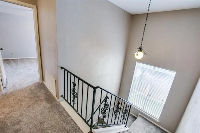 403 Gingerbread Ln, Waxahachie, TX 75165 - stairway with carpet flooring and baseboards