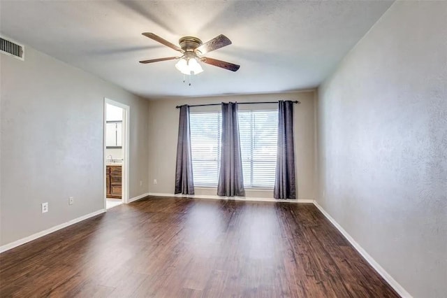 403 Gingerbread Ln, Waxahachie, TX 75165 - unfurnished room featuring ceiling fan and wood finished floors