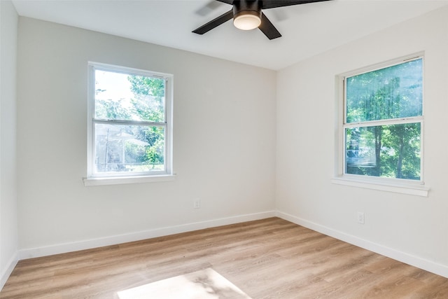 118 W Wanda Dr, Garland, TX 75040 - unfurnished room featuring ceiling fan and light wood finished floors