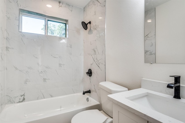 118 W Wanda Dr, Garland, TX 75040 - full bathroom featuring vanity and washtub / shower combination