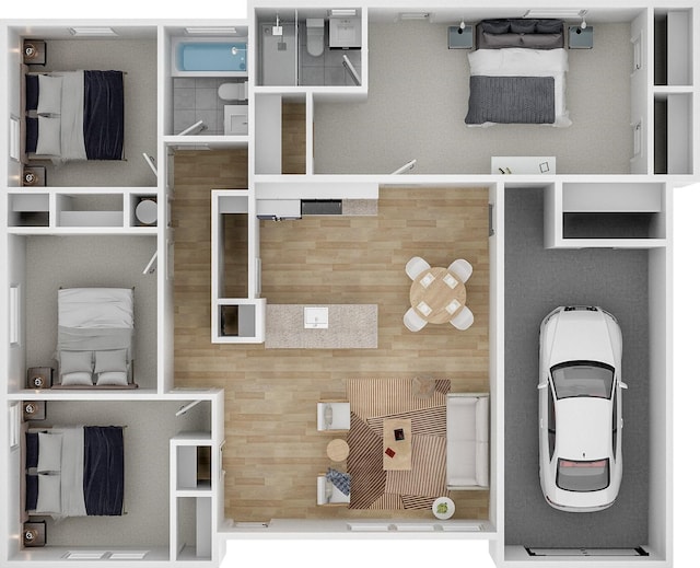 118 W Wanda Dr, Garland, TX 75040 - view of floor plan / room layout