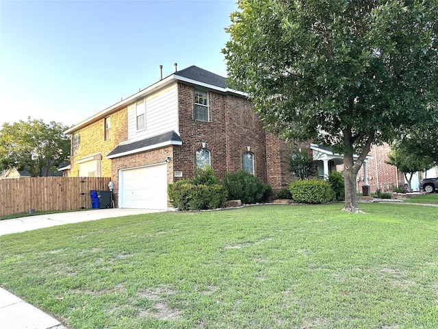 4201 Iron Ln, Mansfield, TX 76063 - view of front of house featuring driveway, brick siding, and an attached garage