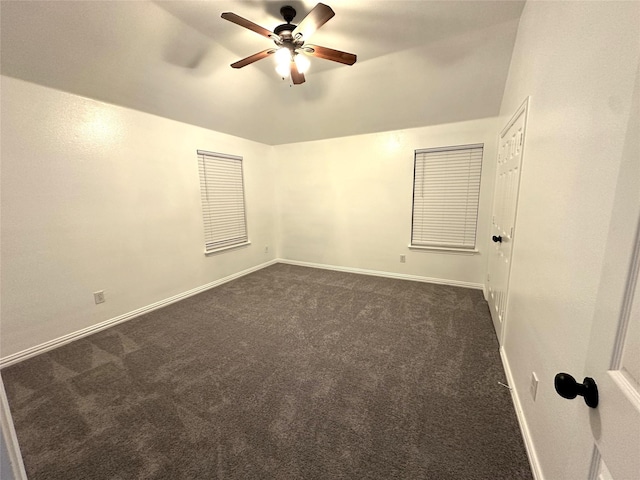 4201 Iron Ln, Mansfield, TX 76063 - empty room with dark carpet and ceiling fan