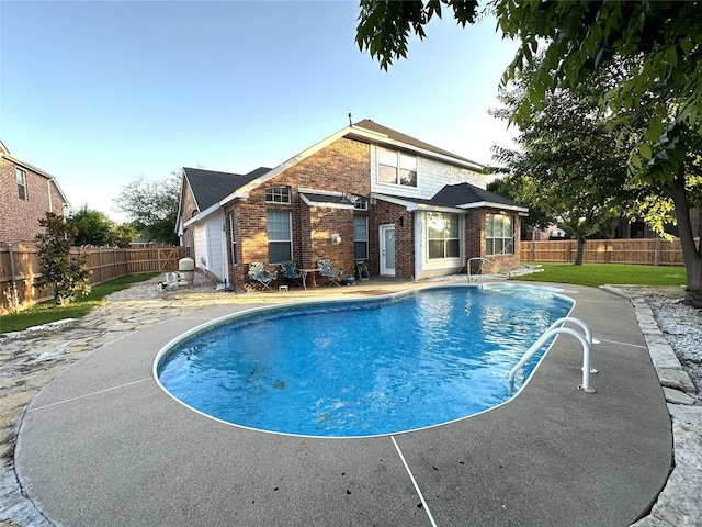 4201 Iron Ln, Mansfield, TX 76063 - view of pool with a fenced backyard and a patio area