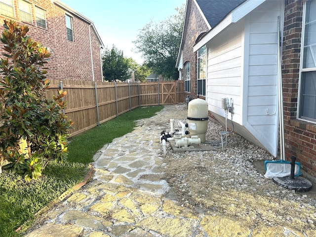 4201 Iron Ln, Mansfield, TX 76063 - fenced backyard featuring a patio