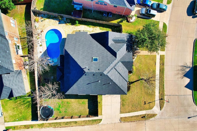 4201 Iron Ln, Mansfield, TX 76063 - drone / aerial view of a pool area