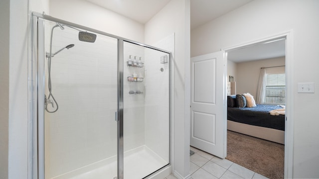 2026 Ocelot St, Crandall, TX 75114 - bathroom featuring ensuite bathroom, a shower stall, and tile patterned floors