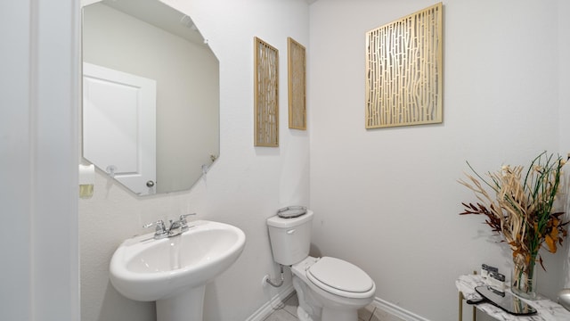 2026 Ocelot St, Crandall, TX 75114 - half bathroom featuring a sink and tile patterned floors