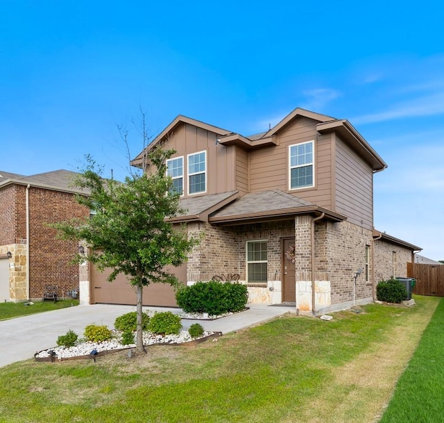 2026 Ocelot St, Crandall, TX 75114 - traditional-style home featuring concrete driveway, brick siding, and a garage