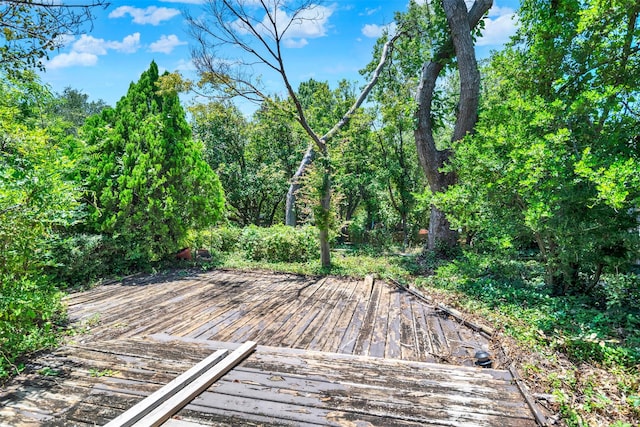 4005 Azalea Ln, Garland, TX 75043 - view of wooden terrace