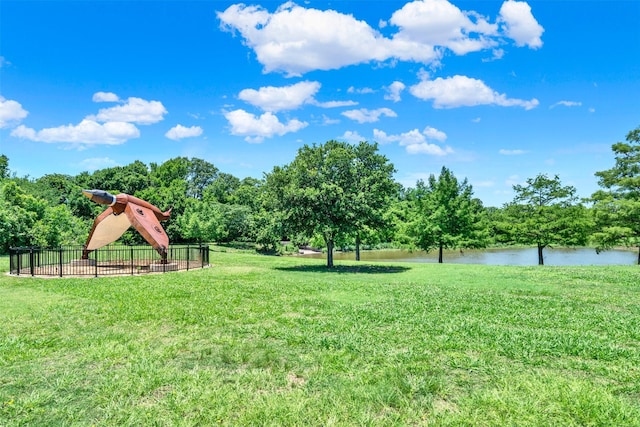 4005 Azalea Ln, Garland, TX 75043 - view of yard featuring a water view and view of scattered trees