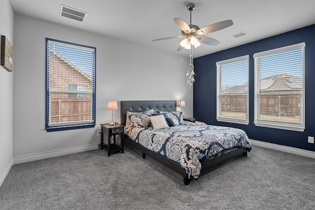 1154 Holcombe Dr, Anna, TX 75409 - carpeted bedroom with multiple windows and ceiling fan