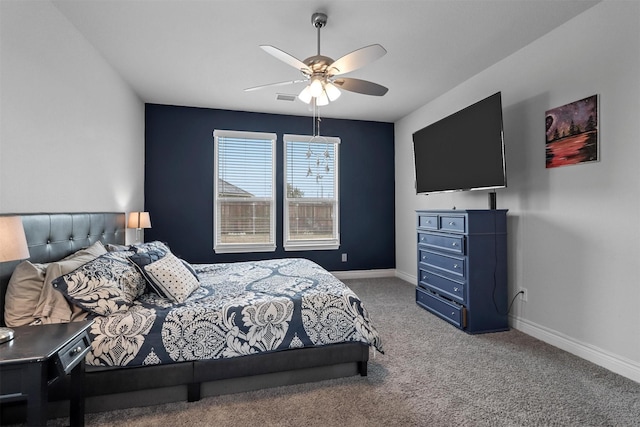 1154 Holcombe Dr, Anna, TX 75409 - carpeted bedroom with baseboards and ceiling fan