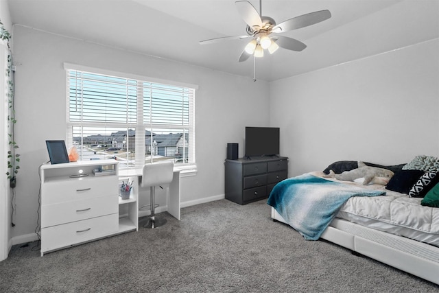 1154 Holcombe Dr, Anna, TX 75409 - bedroom with carpet, a desk, and a ceiling fan