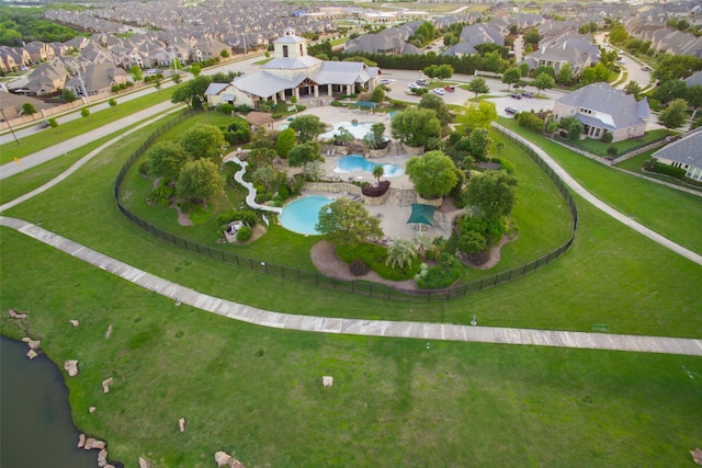 1827 Timber Ridge Dr, Frisco, TX 75036 - aerial view of property's location with a pool and nearby suburban area