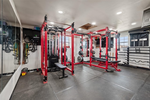 13431 Kira Ln, Justin, TX 76247 - exercise room featuring recessed lighting
