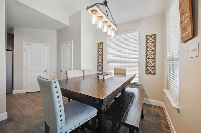 1000 Barn Owl Dr, Little Elm, TX 75068 - dining room with healthy amount of natural light and dark wood-type flooring