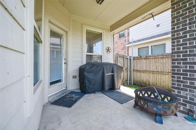 1000 Barn Owl Dr, Little Elm, TX 75068 - view of patio / terrace with a grill
