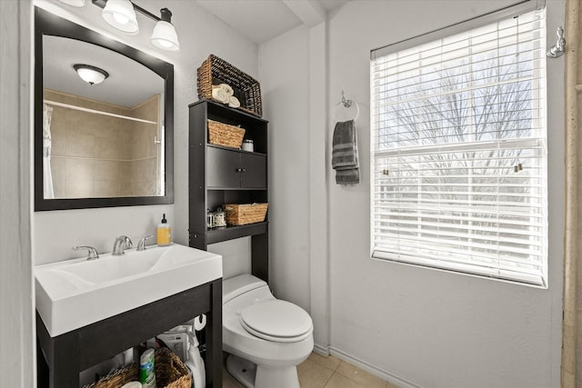 2648 Mark Dr, Mesquite, TX 75150 - full bathroom with tile patterned floors, vanity, and a shower