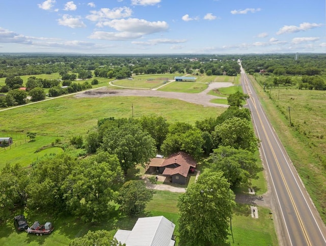 601 E San Saba St, Wortham, TX 76693 - aerial view of sparsely populated area featuring a tree filled landscape