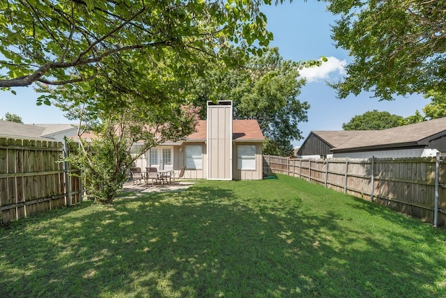 1833 Alonsdale Dr, Garland, TX 75040 - fenced backyard featuring a patio area