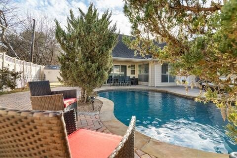 1918 Palace Dr, Grand Prairie, TX 75050 - view of pool featuring a patio