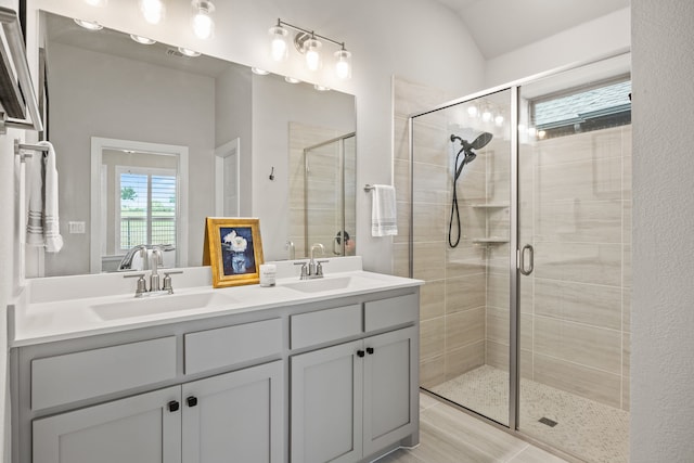 2102 Clearwater Way, Royse City, TX 75189 - full bathroom with double vanity and a stall shower