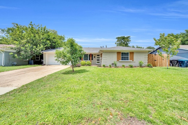 4716 Everest Dr, Fort Worth, TX 76132 - ranch-style house featuring concrete driveway, a garage, and brick siding