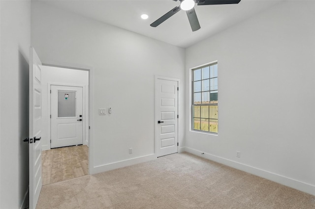 2910 Brigham Ln, Dallas, TX 75215 - unfurnished bedroom with light carpet and ceiling fan