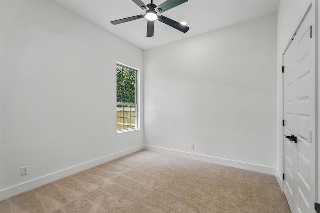 2910 Brigham Ln, Dallas, TX 75215 - empty room featuring light carpet and ceiling fan
