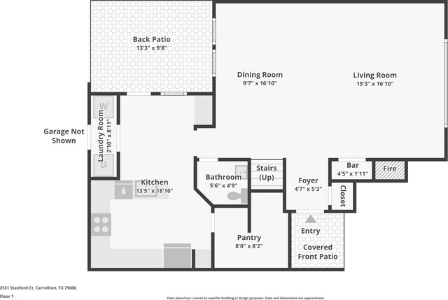 2531 Stanford Ct, Carrollton, TX 75006 - view of home floor plan
