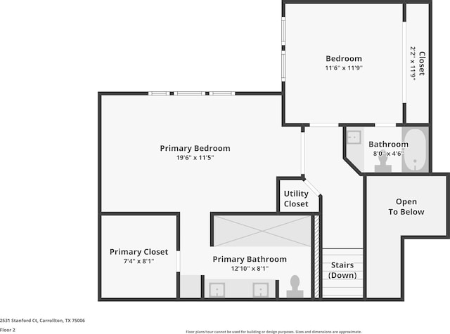 2531 Stanford Ct, Carrollton, TX 75006 - view of home floor plan