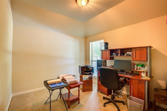 1813 Ranch Rd, Royse City, TX 75189 - office area with baseboards and light colored carpet