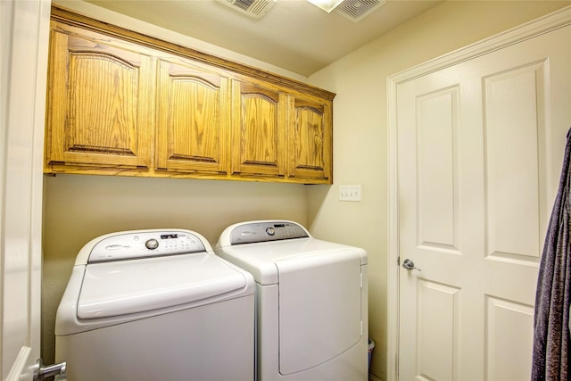 1813 Ranch Rd, Royse City, TX 75189 - laundry room featuring independent washer and dryer and cabinet space
