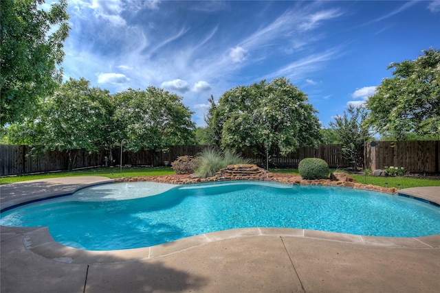 1813 Ranch Rd, Royse City, TX 75189 - view of swimming pool with a fenced backyard