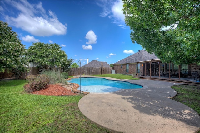 1813 Ranch Rd, Royse City, TX 75189 - view of pool with a fenced backyard and a patio