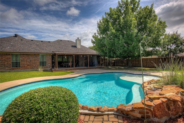 1813 Ranch Rd, Royse City, TX 75189 - view of pool featuring a fenced backyard and a patio