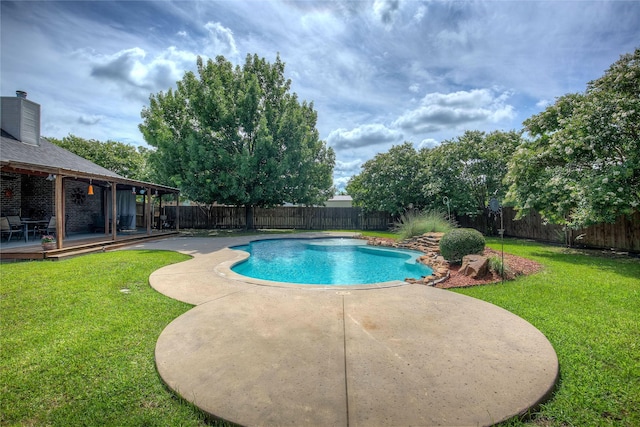 1813 Ranch Rd, Royse City, TX 75189 - view of pool with a fenced backyard and a patio area