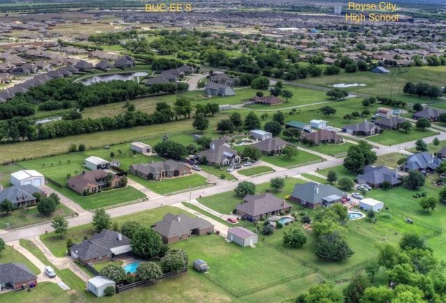1813 Ranch Rd, Royse City, TX 75189 - aerial perspective of suburban area with a large body of water