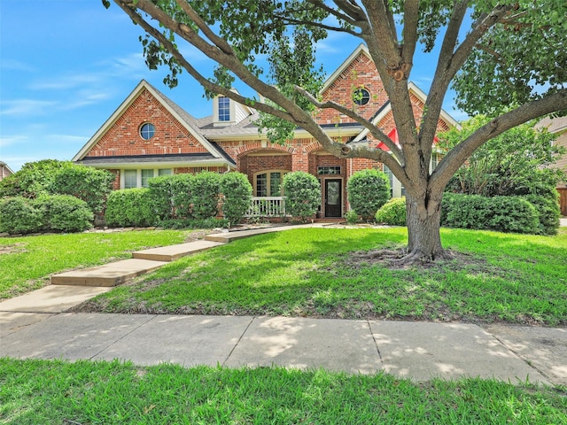 800 Rock Hill Rd, Prosper, TX 75078 - view of front facade with brick siding and a front yard