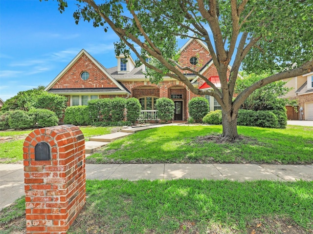 800 Rock Hill Rd, Prosper, TX 75078 - view of front of home featuring a front yard and brick siding