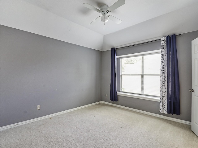 800 Rock Hill Rd, Prosper, TX 75078 - unfurnished room with carpet floors, a ceiling fan, and lofted ceiling