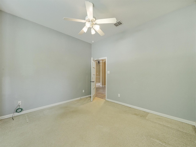 800 Rock Hill Rd, Prosper, TX 75078 - spare room with light carpet and ceiling fan