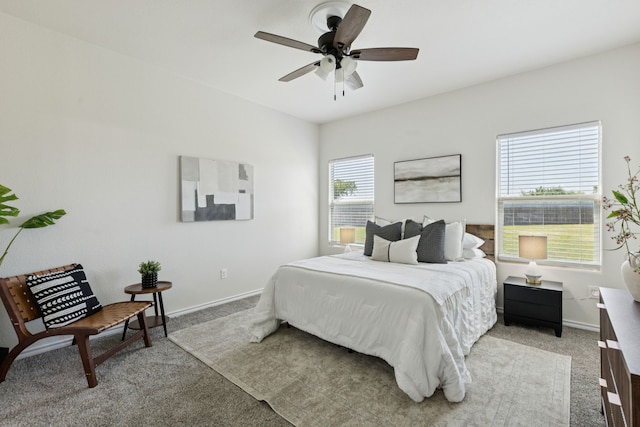 313 Pimlico Way, Ponder, TX 76259 - bedroom featuring light colored carpet and ceiling fan