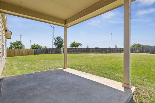 313 Pimlico Way, Ponder, TX 76259 - fenced backyard with a patio