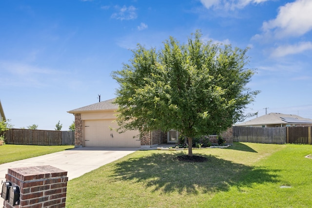 313 Pimlico Way, Ponder, TX 76259 - obstructed view of property with brick siding, driveway, and a garage