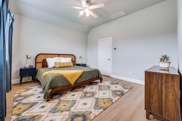 2521 Cobbler St, Northlake, TX 76247 - bedroom featuring wood finished floors, lofted ceiling, and ceiling fan